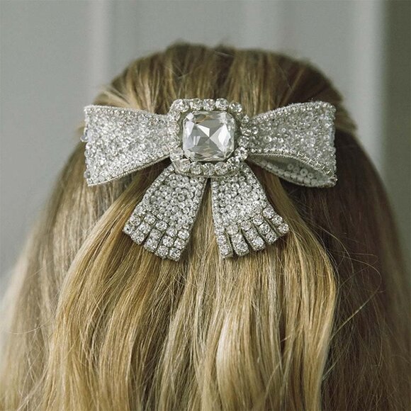 Crystal Bowknot Hair Clips main image 4